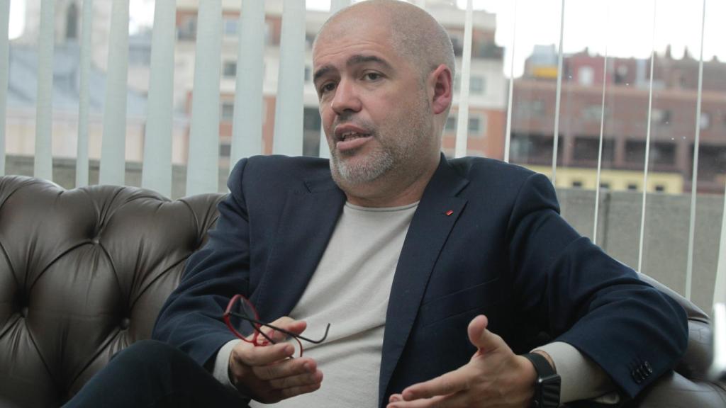 Unai Sordo, secretario general de CCOO, durante la entrevista.