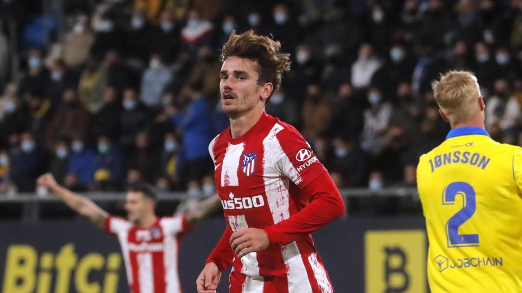 Antoine Griezmann celebra su gol ante el Cádiz