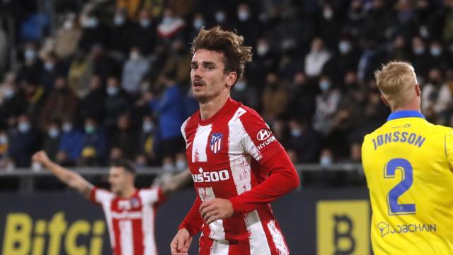 Antoine Griezmann celebra su gol ante el Cádiz
