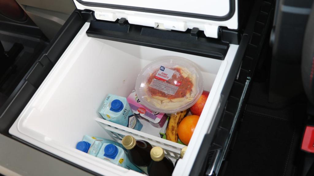 Nevera del interior del camión.