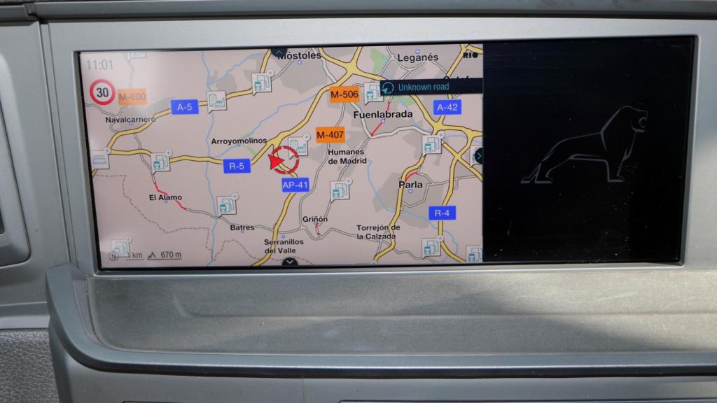 Navegador del camión.