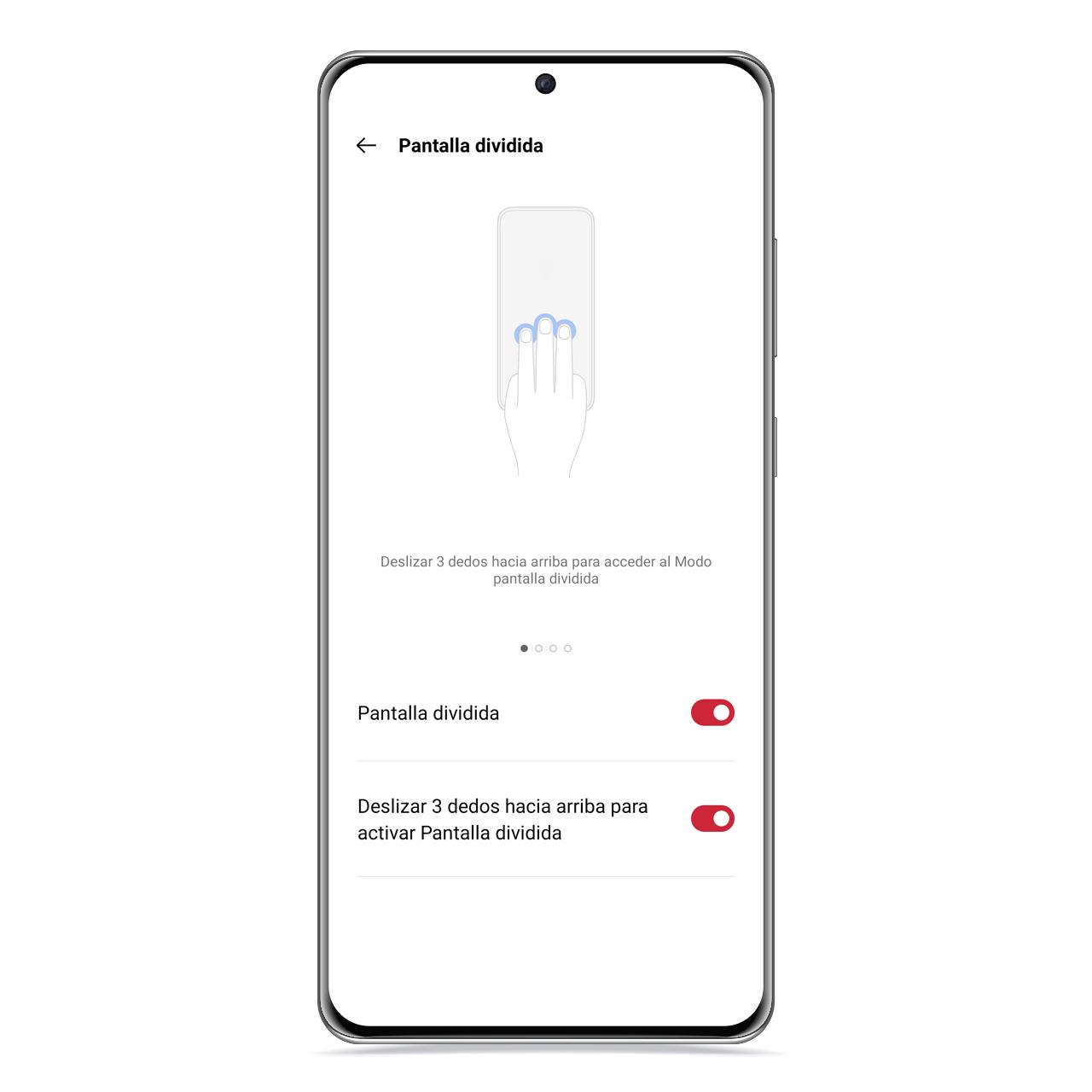 Pantalla dividida en realme