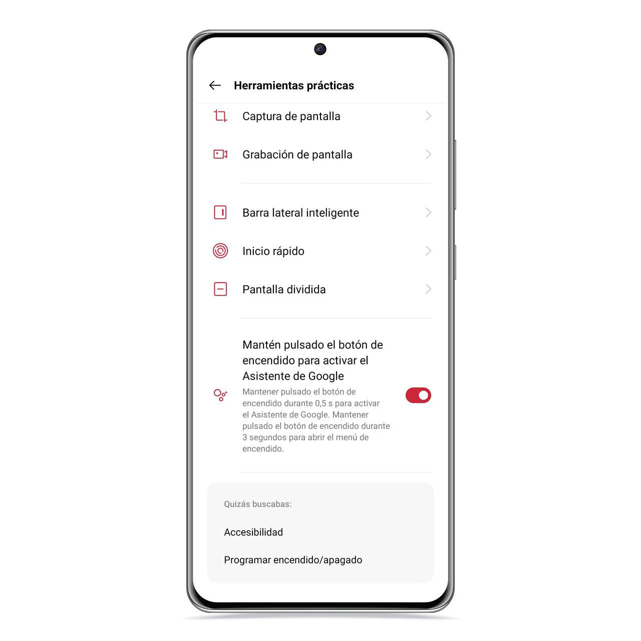 Encendido de Google Assistant en realme