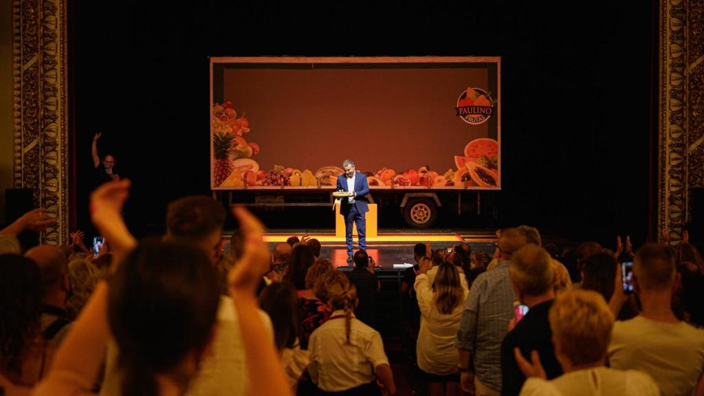 Jorge Javier en plena actuación de 'Desmontando a Séneca'.