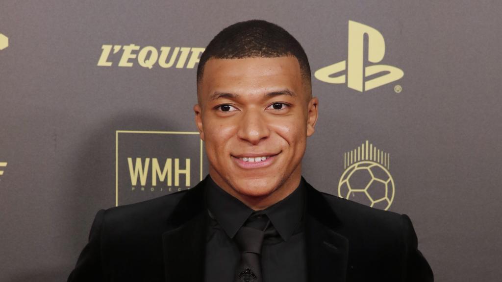 Kylian Mbappé, en la gala del Balón de Oro 2021