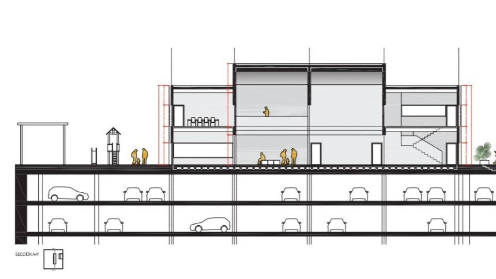 Diseño del centro ciudadano proyectado en la calle La Era, en Málaga capital.