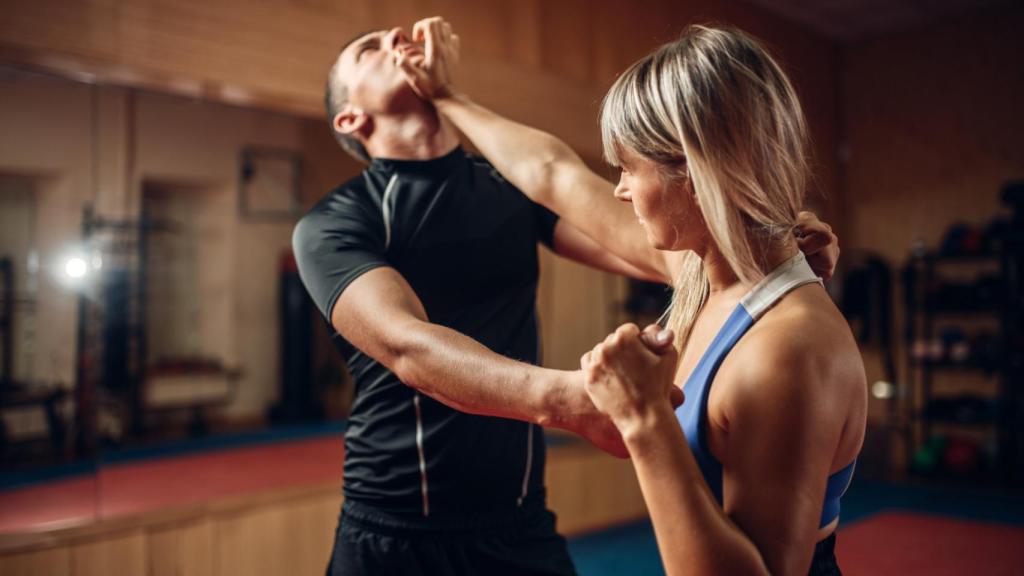 Clase de autodefensa en una imagen de archivo.