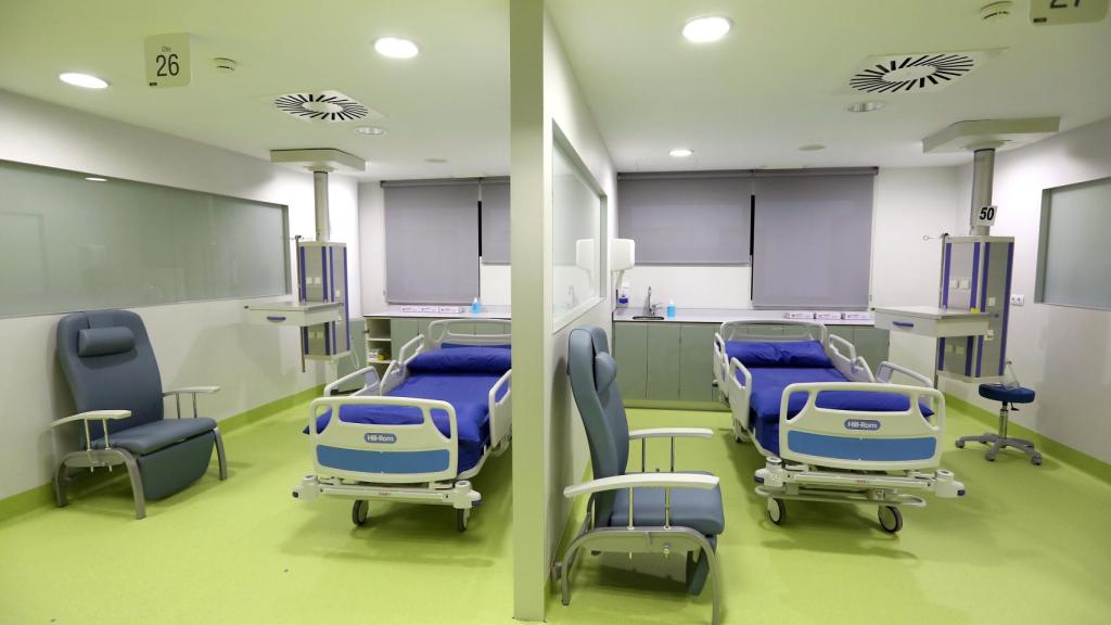 Dos boxes en las Urgencias del Hospital Universitario de Toledo.