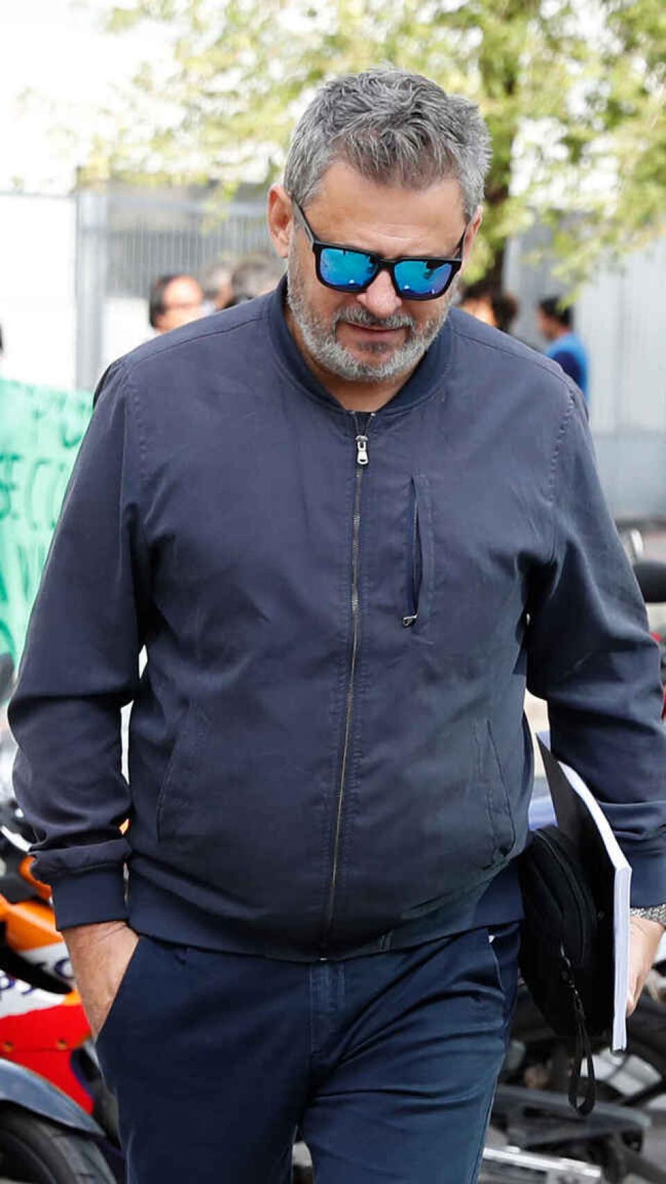 Rafa Nadal llegando a los juzgados de Madrid.