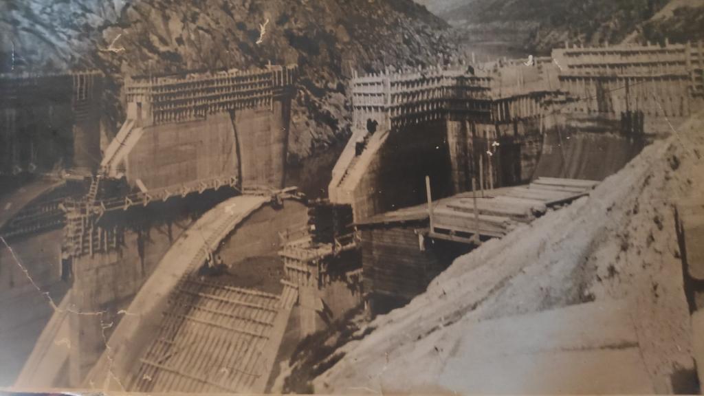 Construcción de la presa