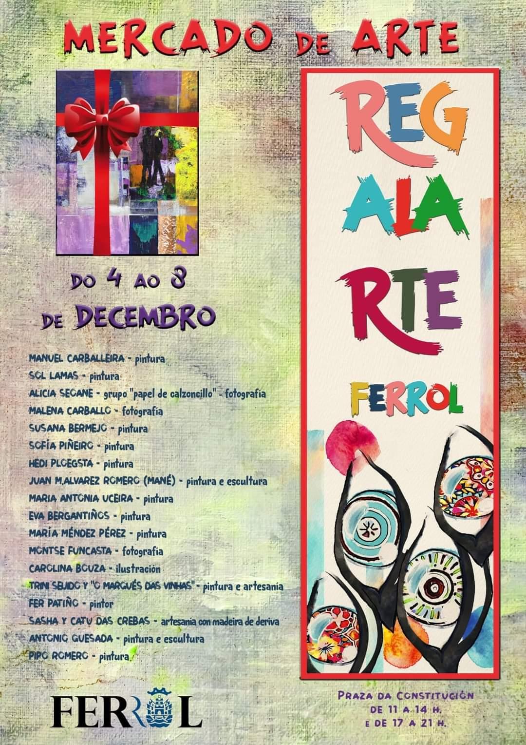 Cartel ‘RegalArte’. Fuente: Concello de Ferrol.