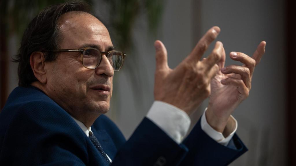 Vicent Soler, durante la entrevista. EE