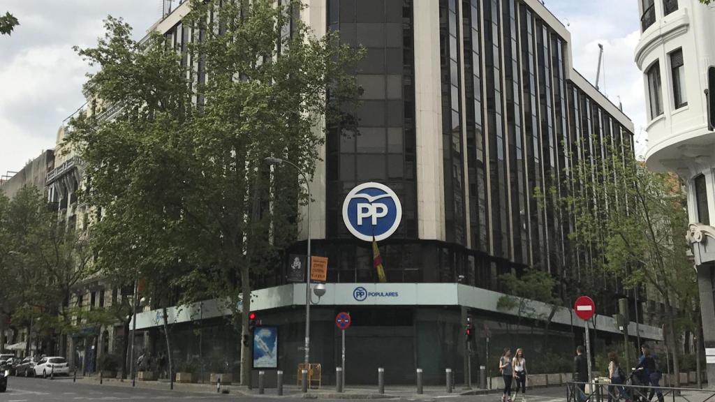 Sede del PP en la calle Génova de Madrid.