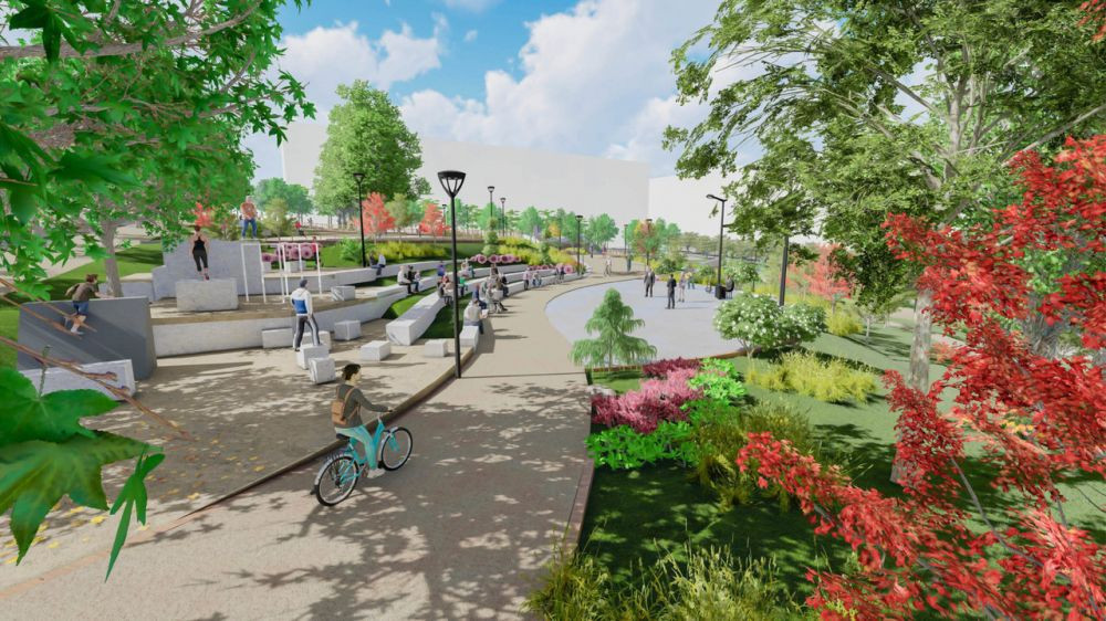 Infografía de la remodelación de la plaza de la Miñoca