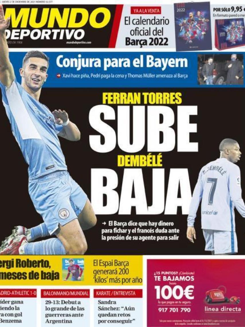Portada Mundo Deportivo