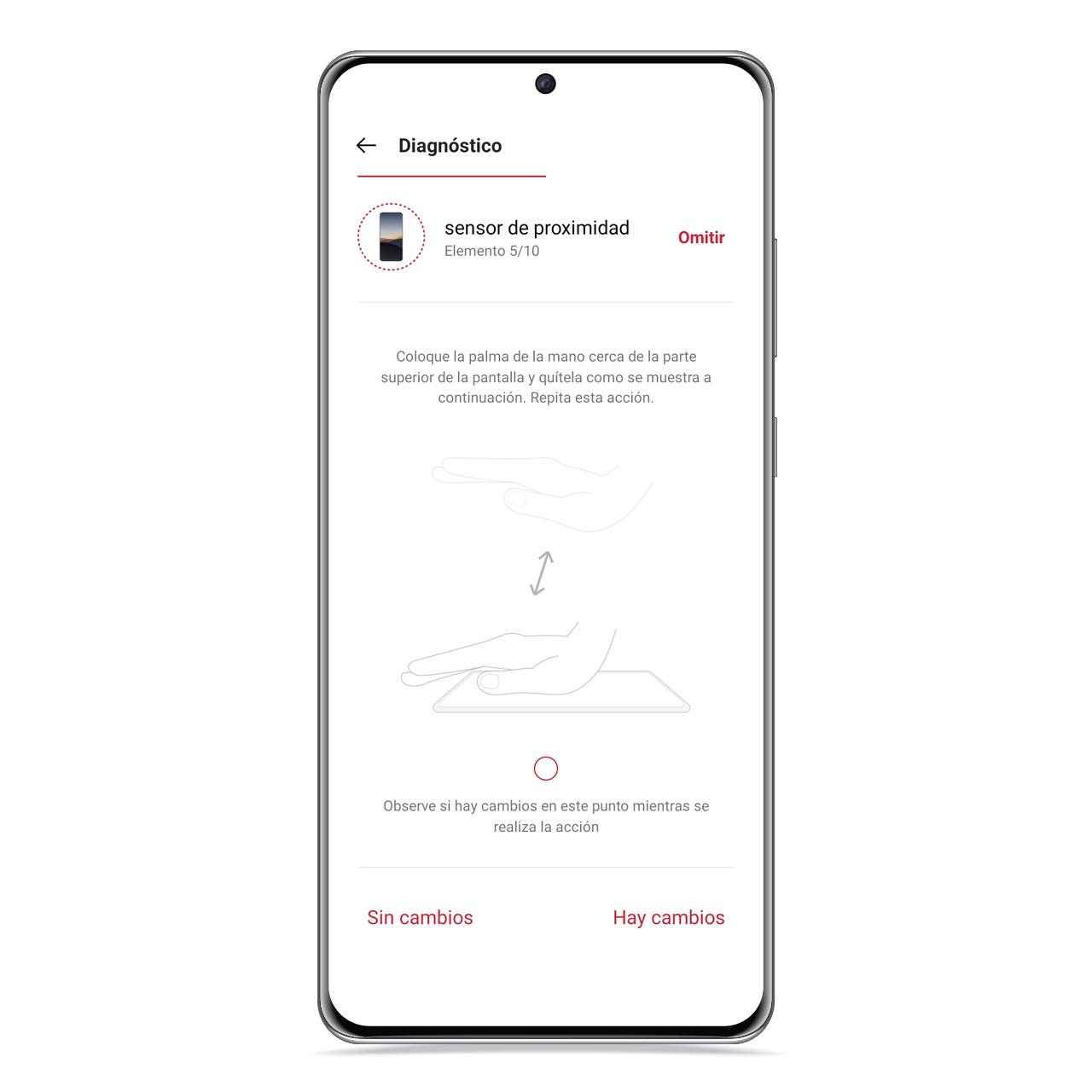 Prueba sensor de proximidad