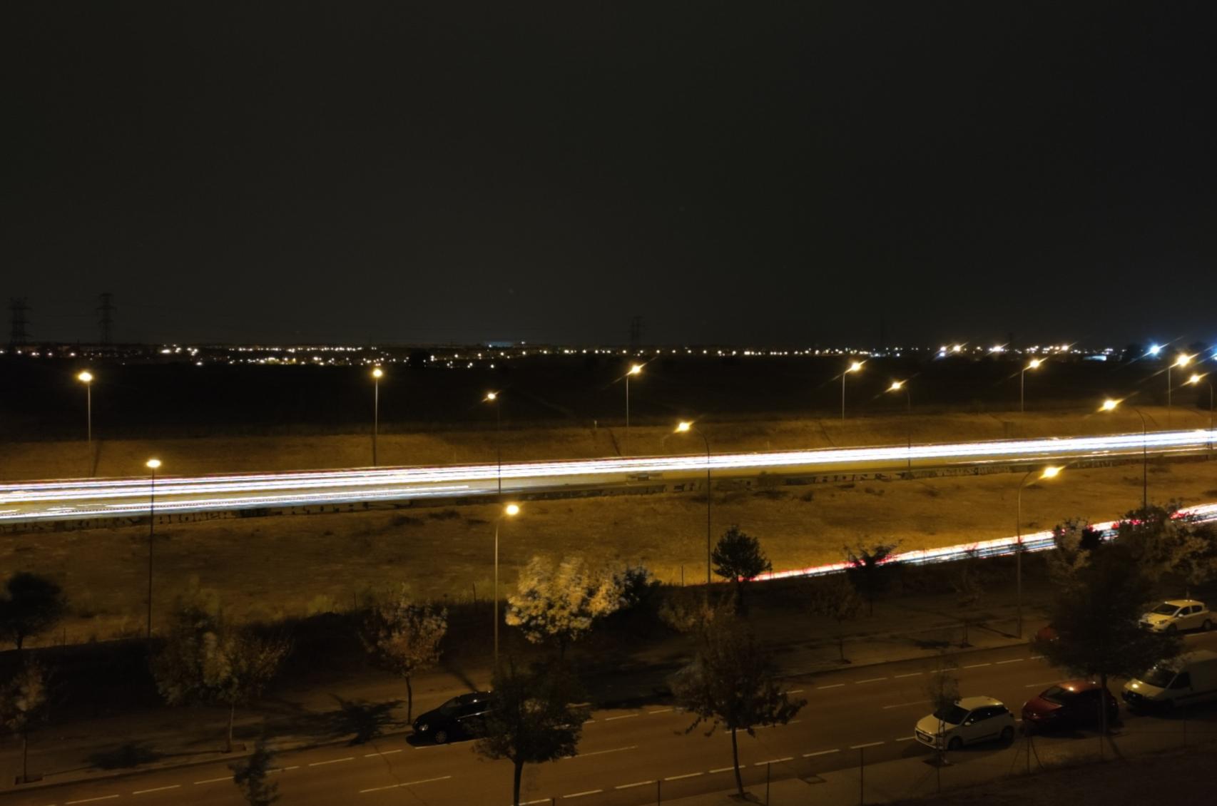 Imagen tomada con el modo de exposición prolongada