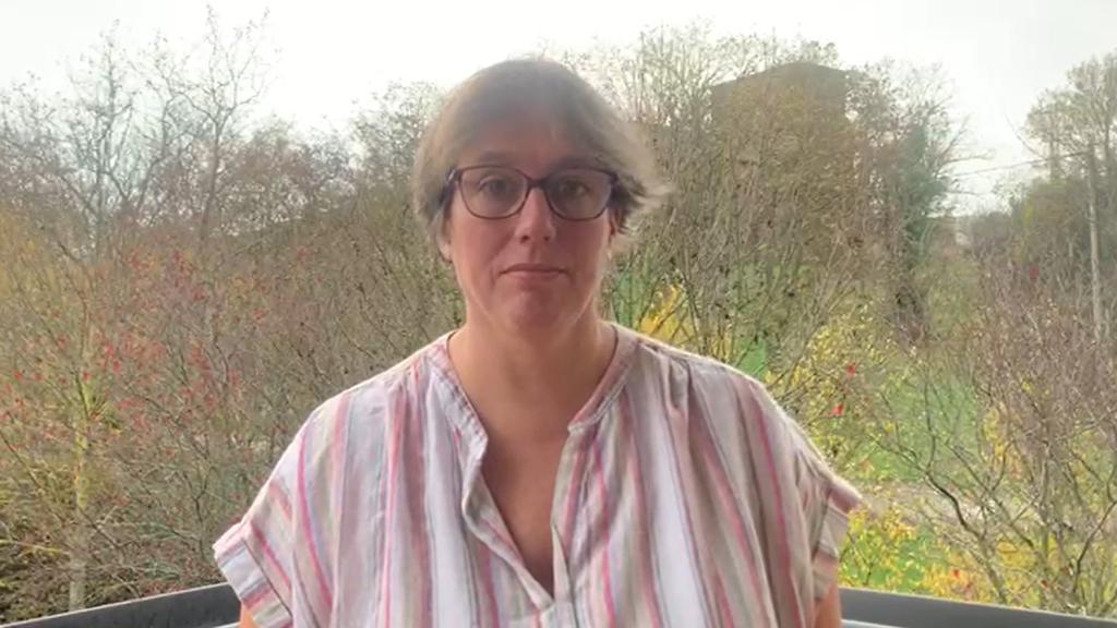 Izaskun en un vídeo en el que da las gracias a quienes le han votado.