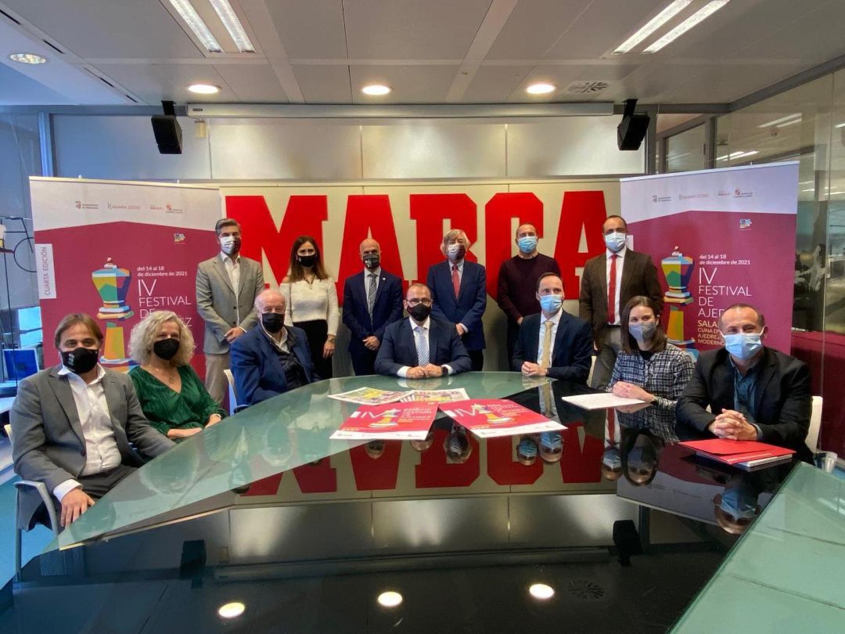 Presentación en el diario Marca del IV Festival de Ajedrez ‘Salamanca, cuna del ajedrez moderno’