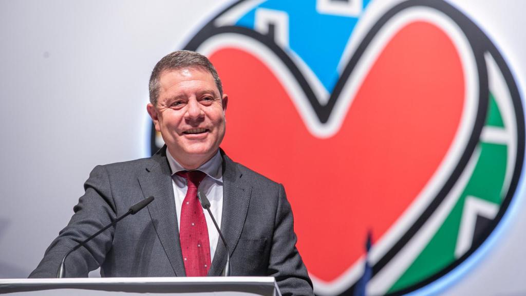 El presidente de Castilla-La Mancha, Emiliano García-Page, este miércoles en los Premios a la Iniciativa Social entregados en Tarancón (Cuenca)