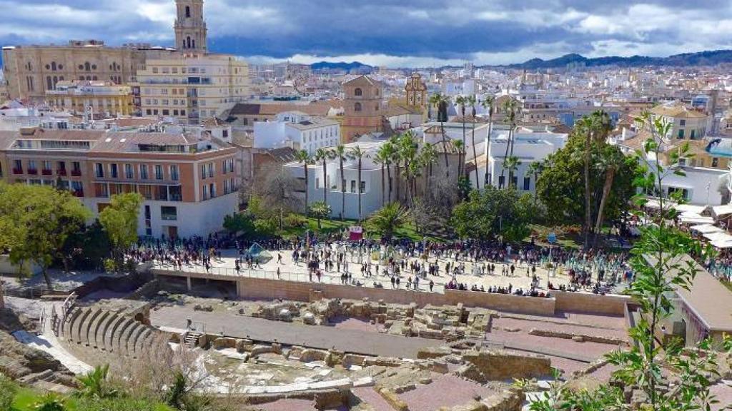 Vista del Centro histórico de Málaga.