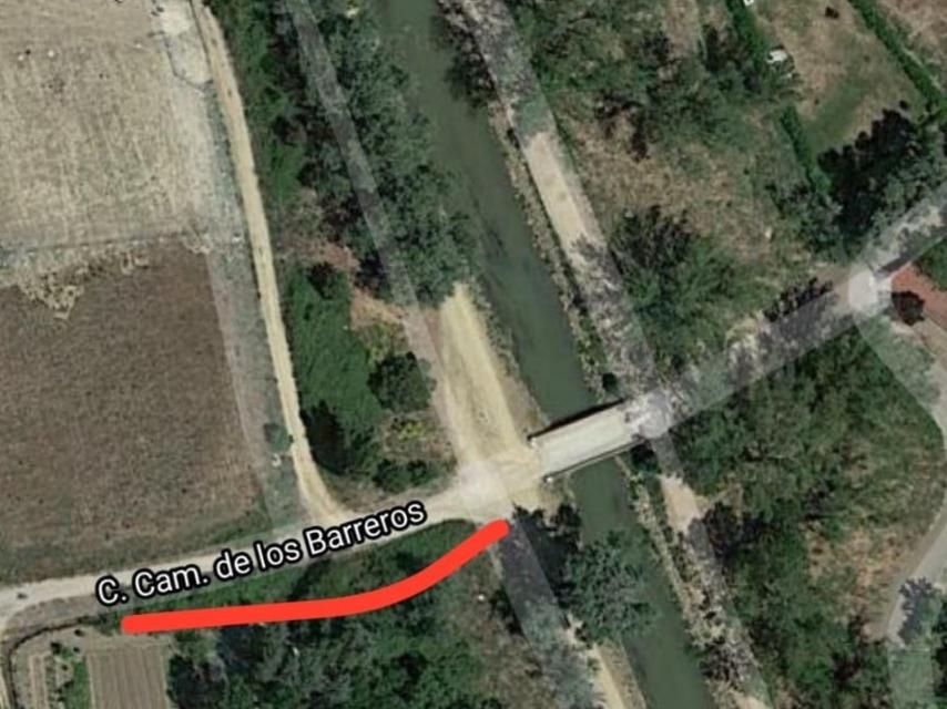 Zona en la que se ha realizado el vertido