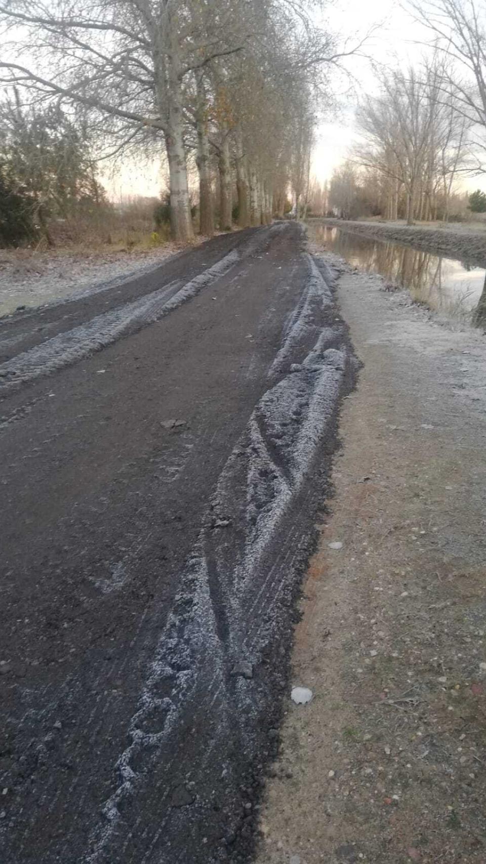 Imagen de la brea en la mañana de este viernes