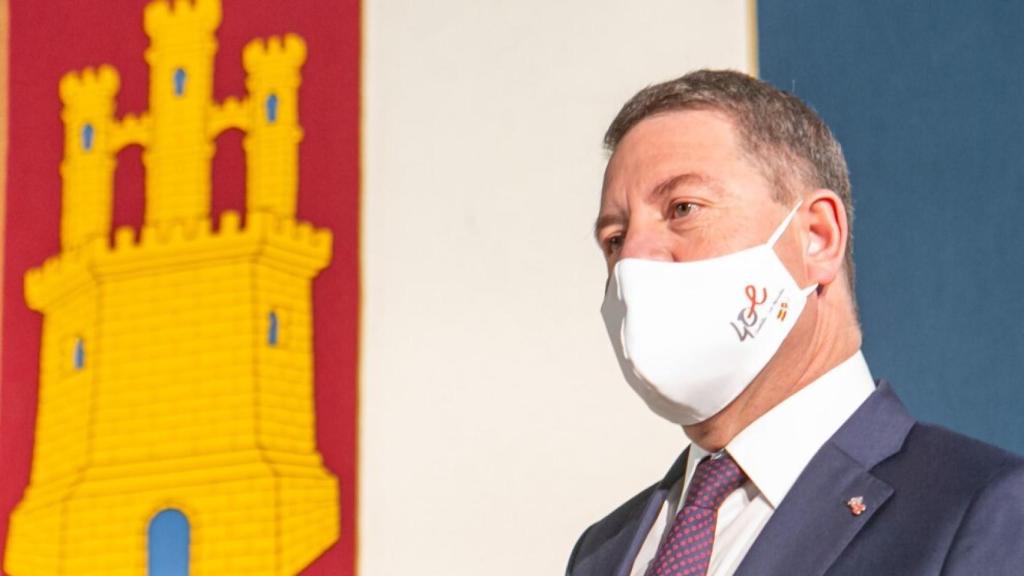 Emiliano García-Page durante el acto conmemorativo del 40 aniversario del Estatuto de Autonomía de CLM. Foto: JCCM.