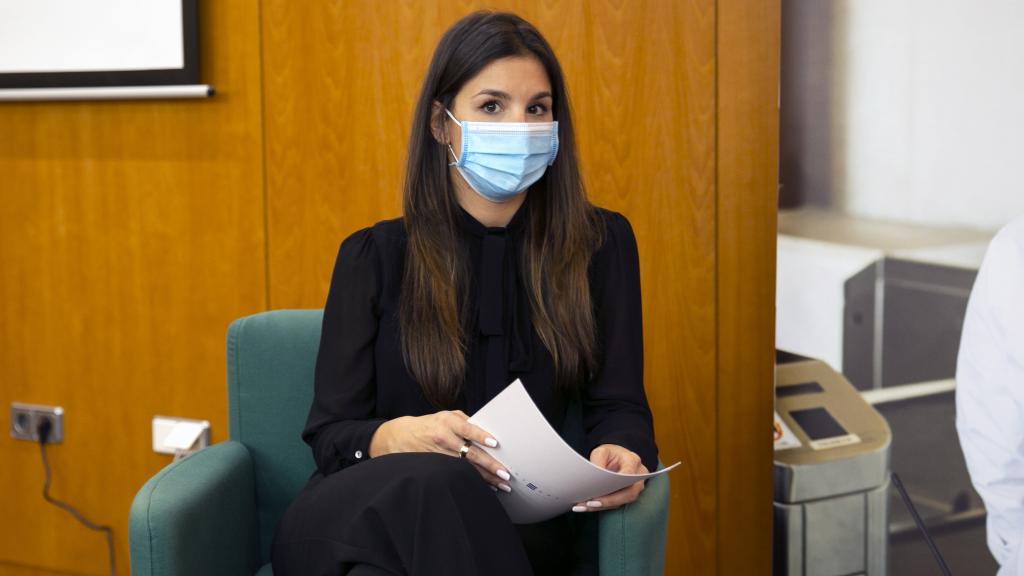 Marta Solares Sanz, responsable Regional de la unidad de apoyo a la actividad profesional de Noroeste en Integra CEE en el Foro 'Contrata Talento. Promueve Inclusión'.