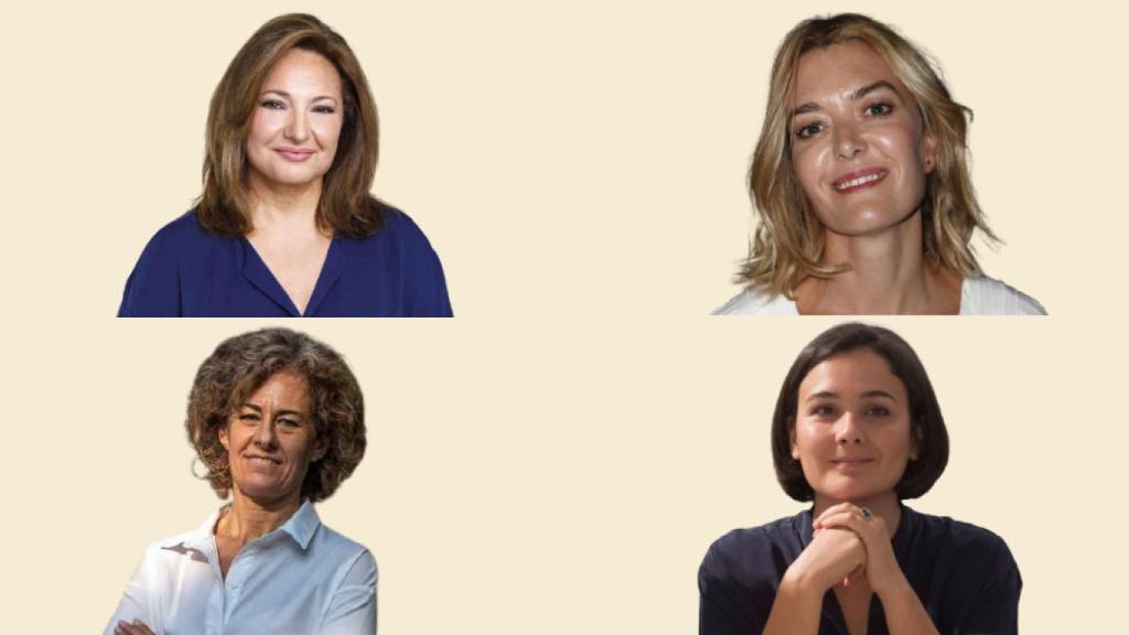 Marta Álvarez, Marta Ortega, Cristina Mariño y Adriana Domínguez.