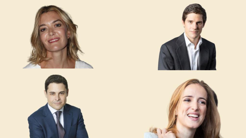 Marta Ortega, José Entrecanales, Hugo Serra y Juana Roig.