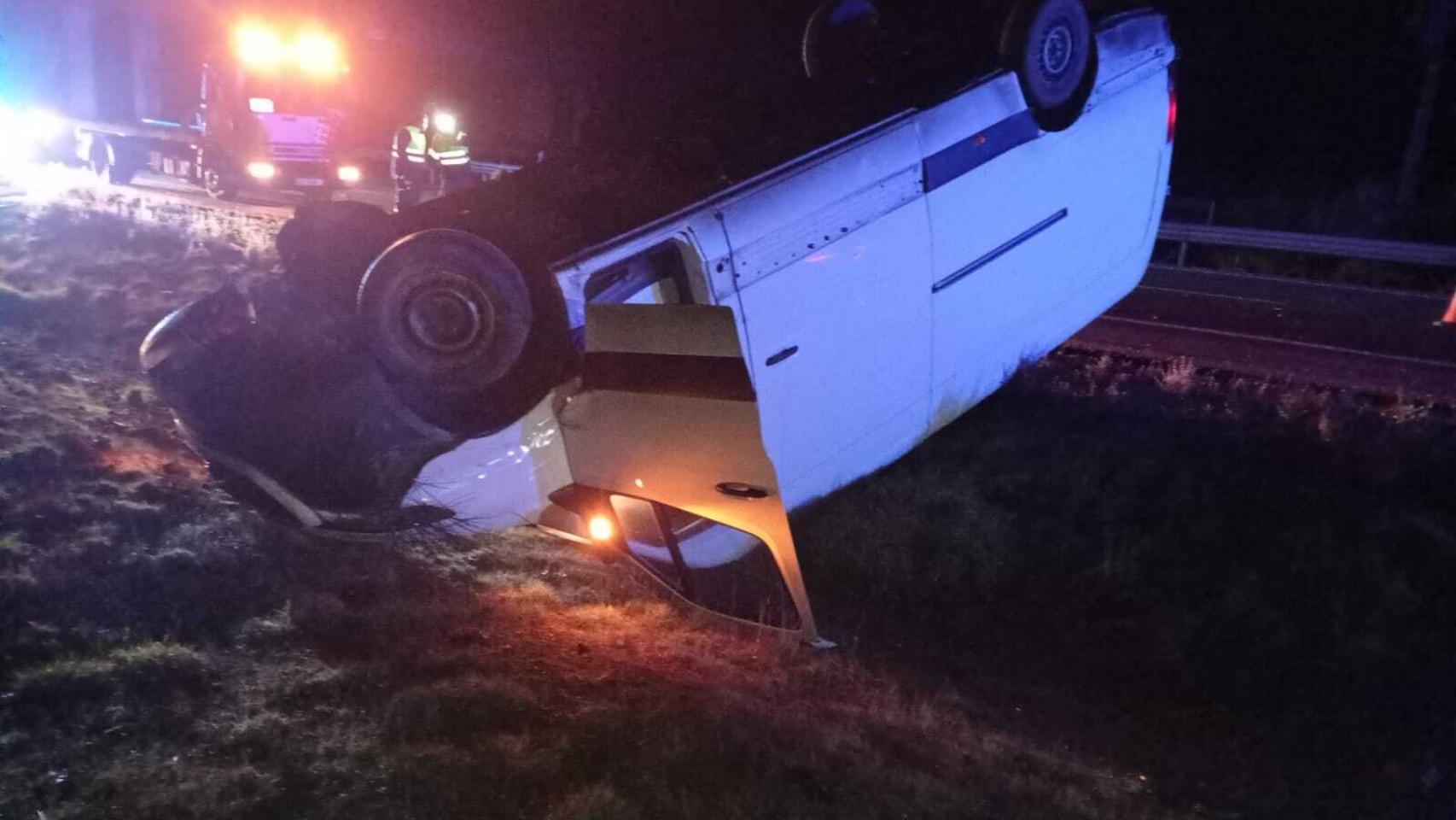 Accidente en Cerecinos de Campos