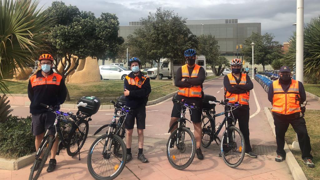 Preventivo en el paseo marítimo.