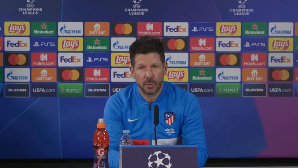 Diego Pablo Simeone, en rueda de prensa.