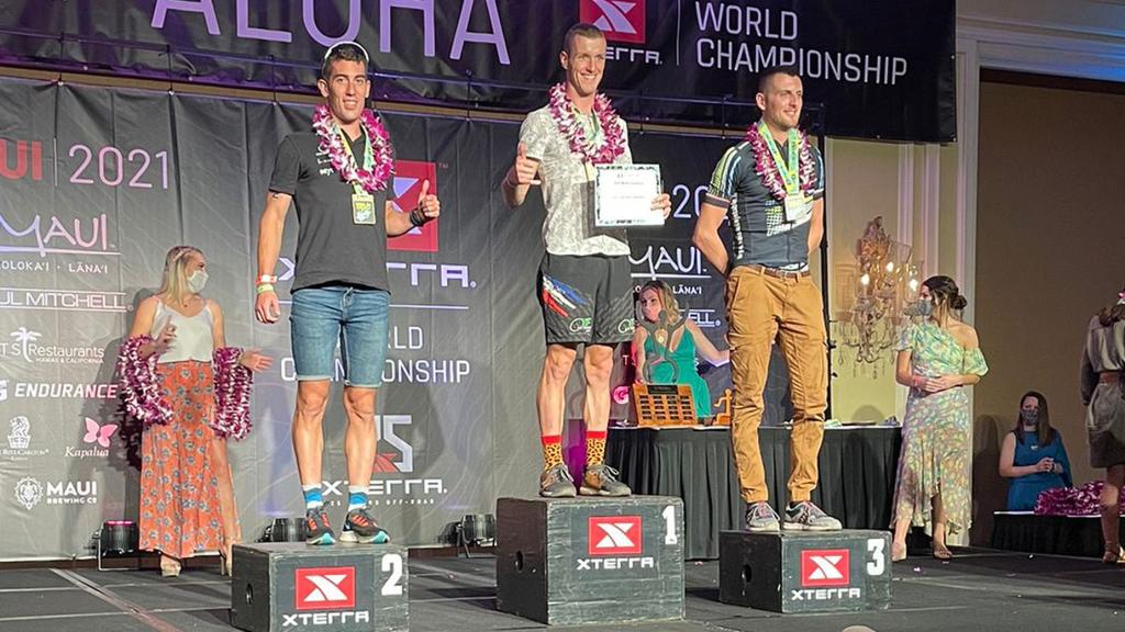 Javier Megía Ciudad en el podio. Foto: Ayuntamiento de Calzada de Calatrava