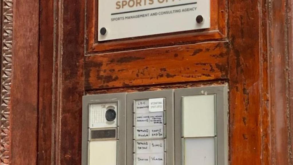 Las oficinas de International Sports Office, la agencia de representación de Dusan Vlahovic.