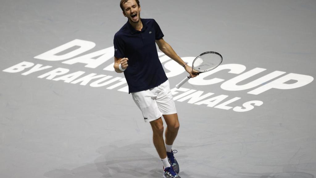 Daniil Medvedev, durante la Copa Davis 2021