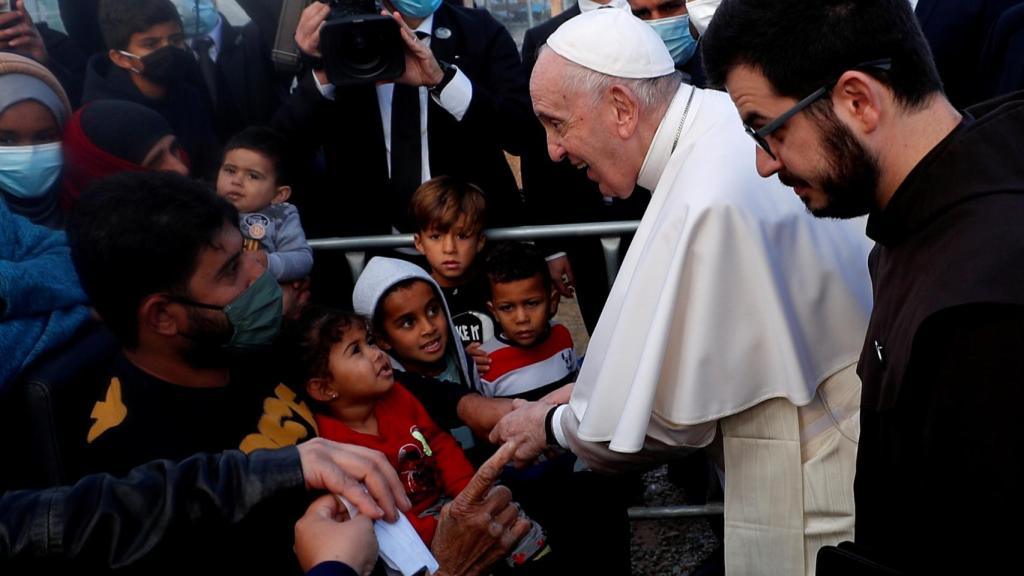 El Papa Francisco en Lesbos.
