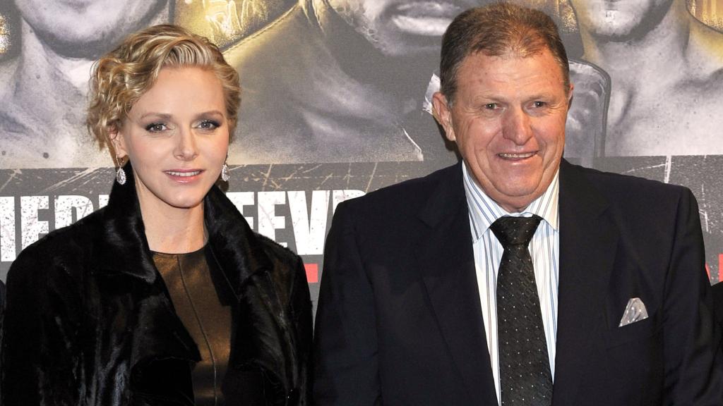 Charlène junto a su padre, Michael Wittstock, en una imagen de archivo.