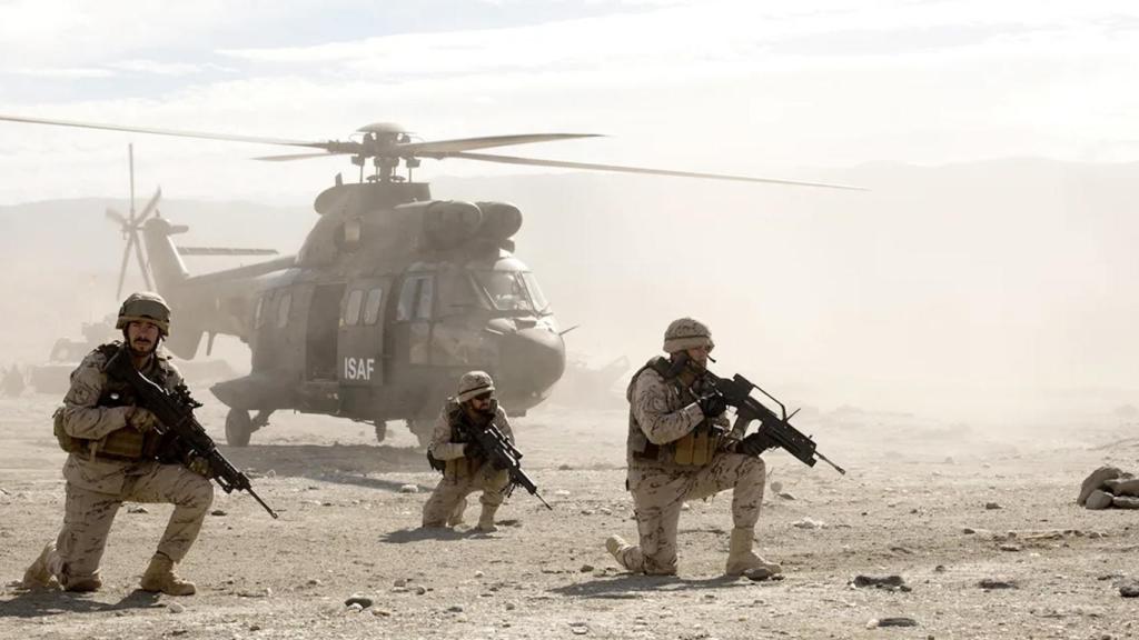 Fotograma de la película española Zona hostil, de 2017.