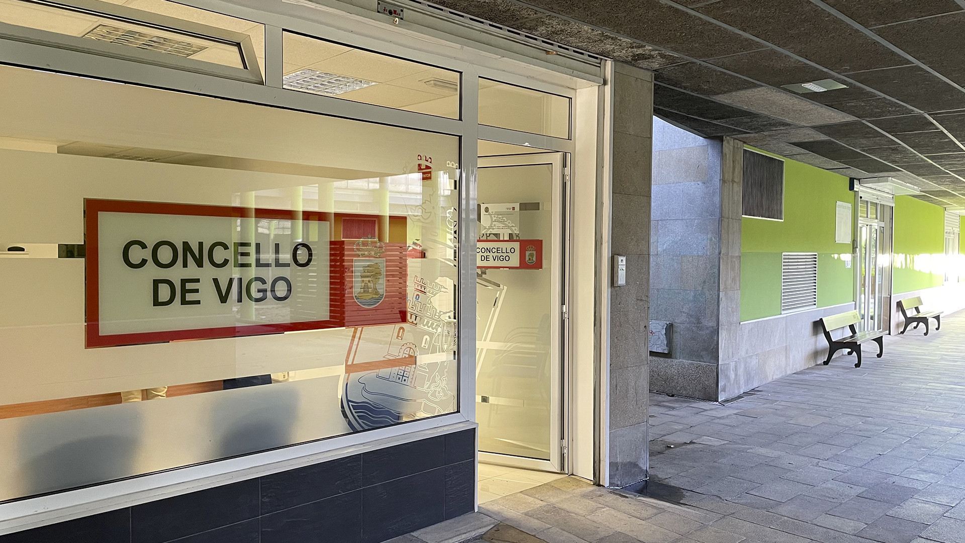 Entrada de la oficina de objetos perdidos en Martínez Garrido. Foto: Treintayseis