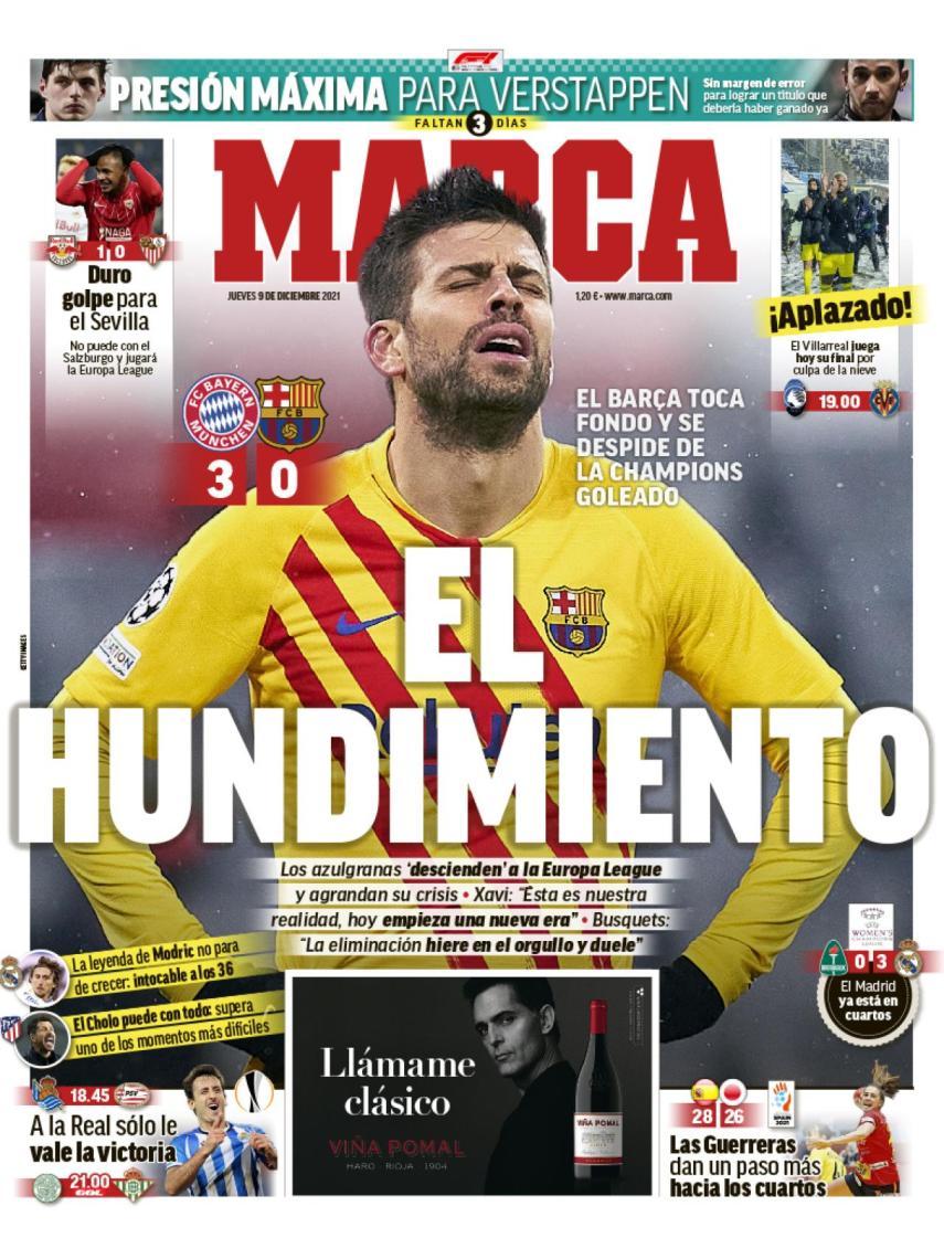 La portada del diario MARCA (09/12/2021)