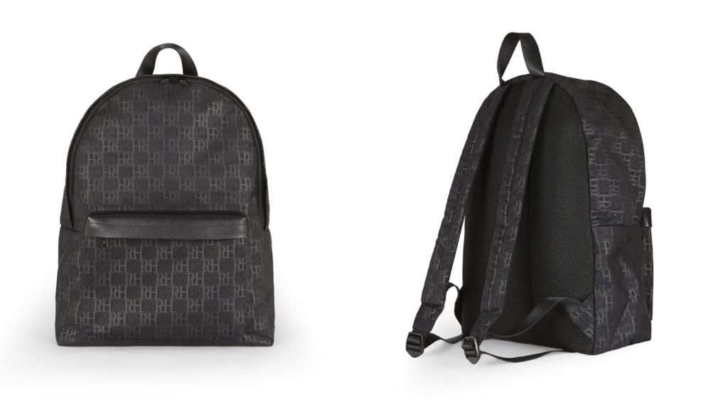 La mochila sostenible de Pedro del Hierro en montaje de EL ESTILO.