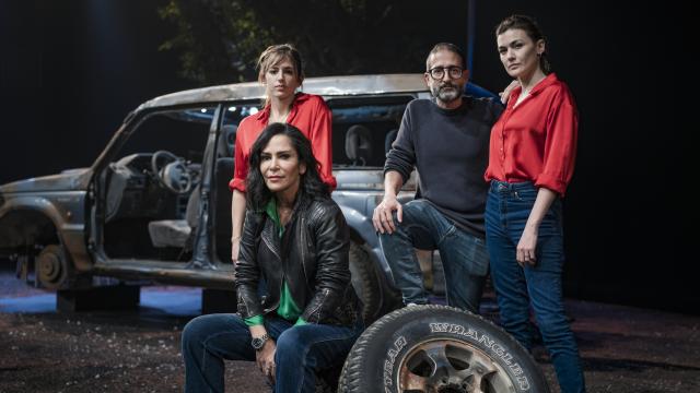 Marina Salas, Lydia Cacho, Marta Nieto y José Martret.