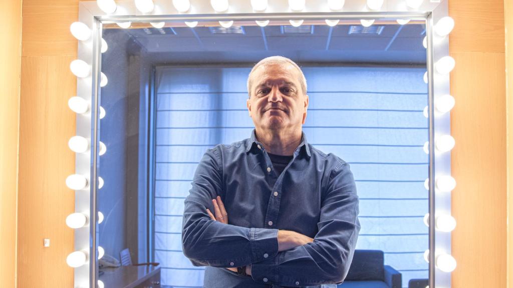 Ramón García en su camerino.