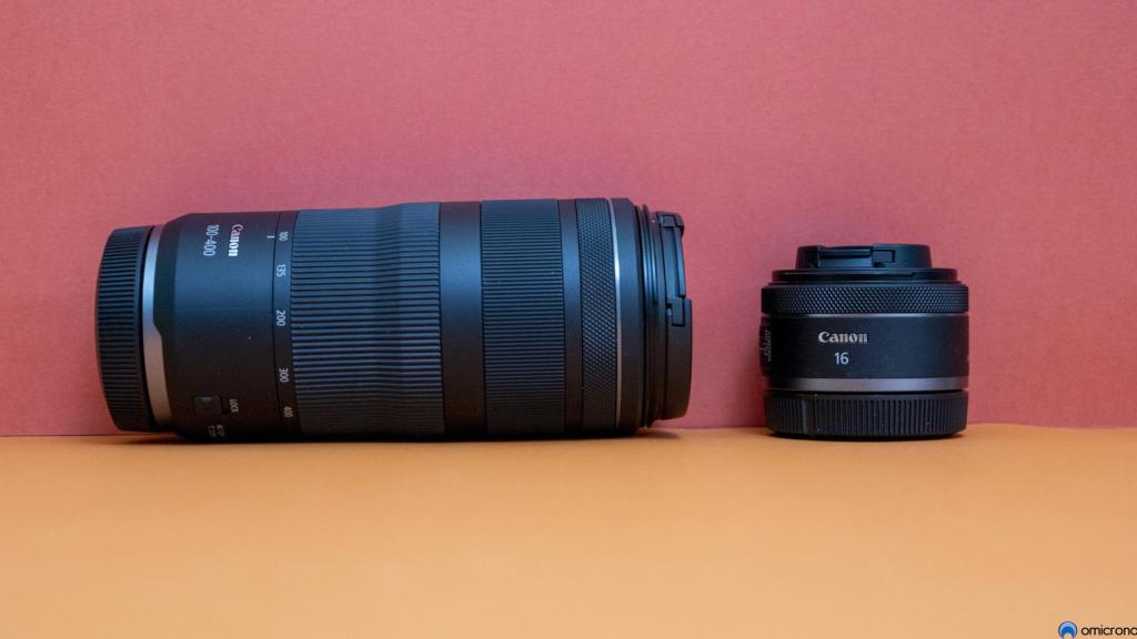 Comparativa entre el 100-400 y el 16 mm.