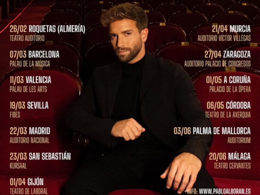 Todos los conciertos que tendrá la gira de teatros.