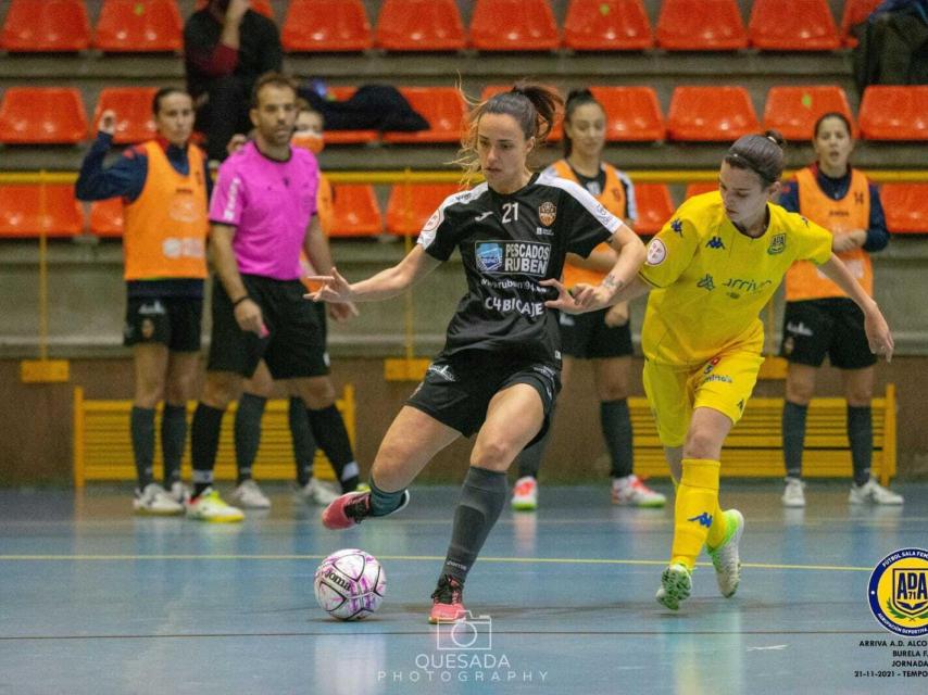 Leticia Martín en un partido