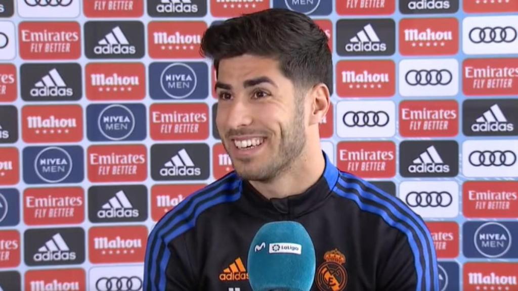 Marco Asensio cuando le preguntan por el Barça