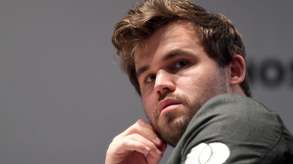 Magnus Carlsen, durante el Mundial de ajedrez celebrado este 2021
